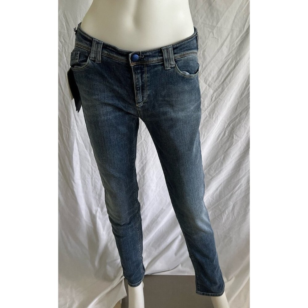 $275 NWT Authentic Armani Jeans Womens Comfort Skinny Fit Medium Waist J28  30